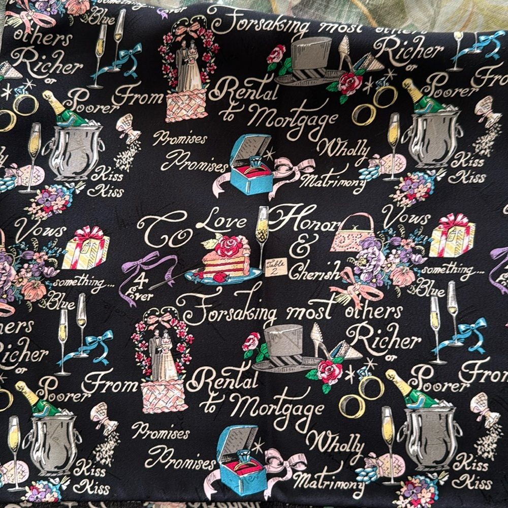 Nicole Miller Scarf/Wrap Wedding Themed